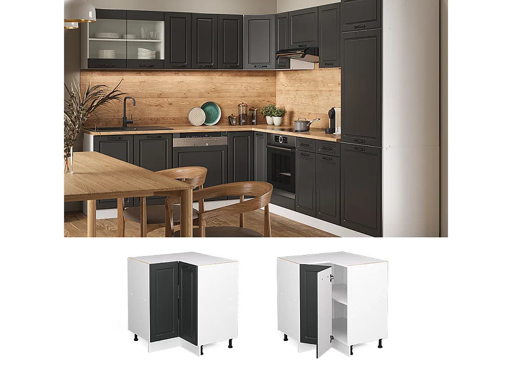 Meuble dangle anthracite campagne 75.6x46x81.6 r-line