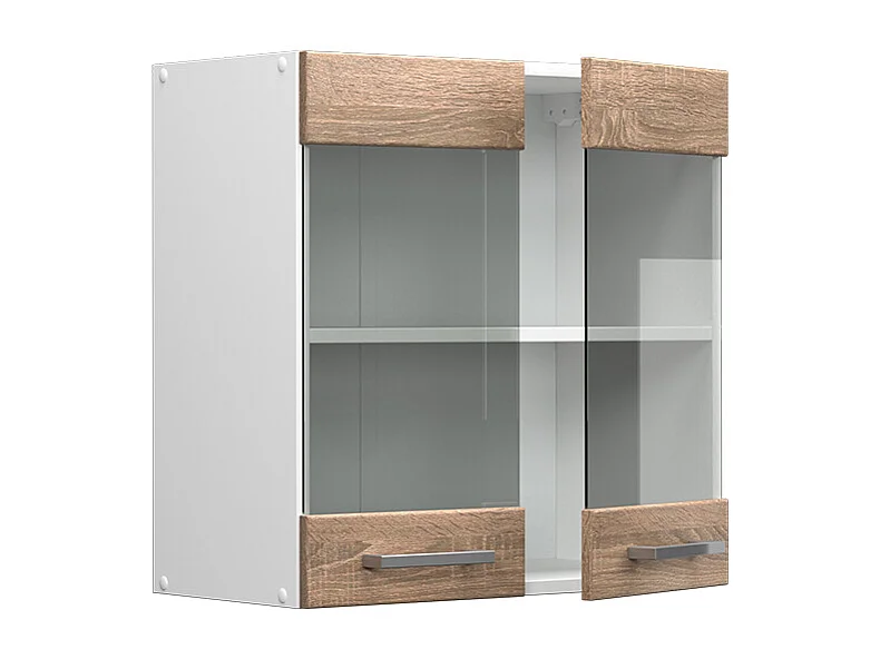 Armario de cocina con vidrio sonoma 60x31x60 r-line