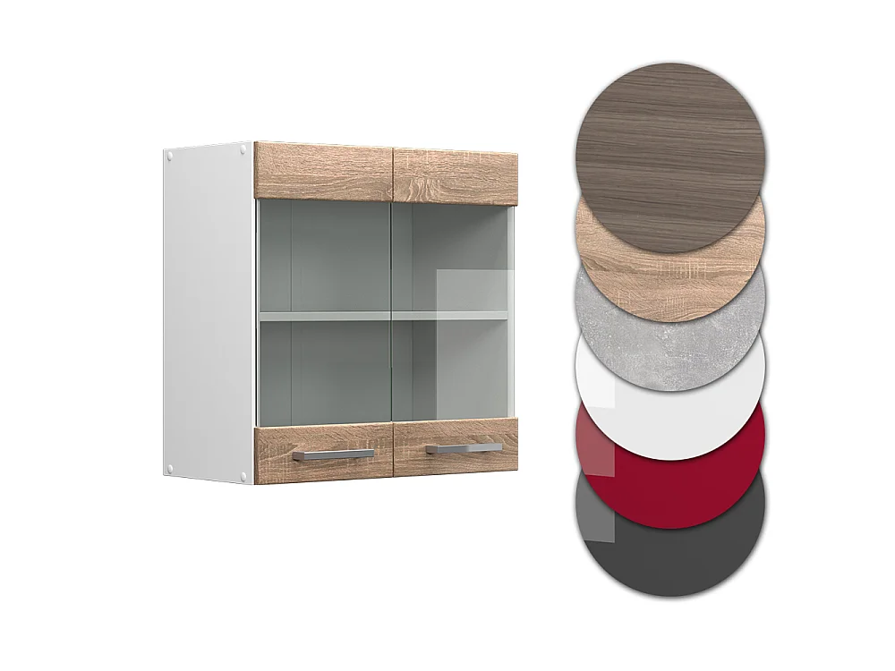 Mobile da cucina in vetro sonoma 60x31x60 r-line