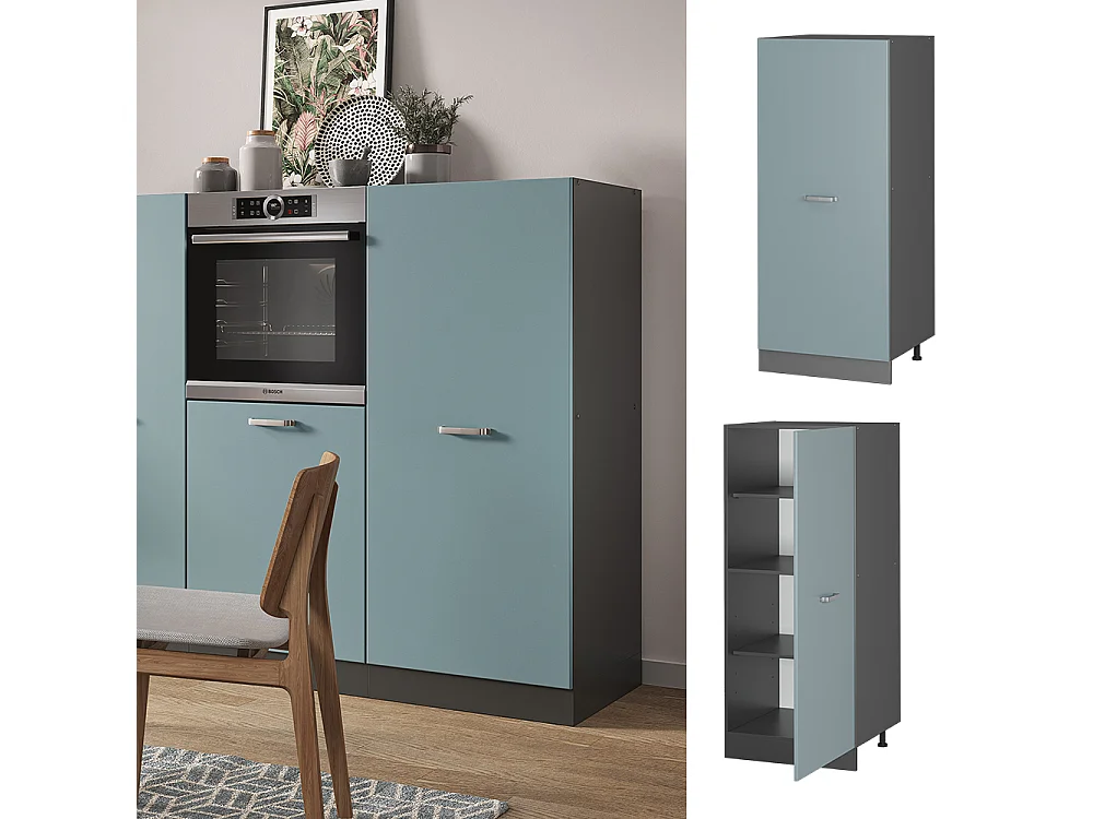 Armario alto gris azulado 60x57x143 r-line