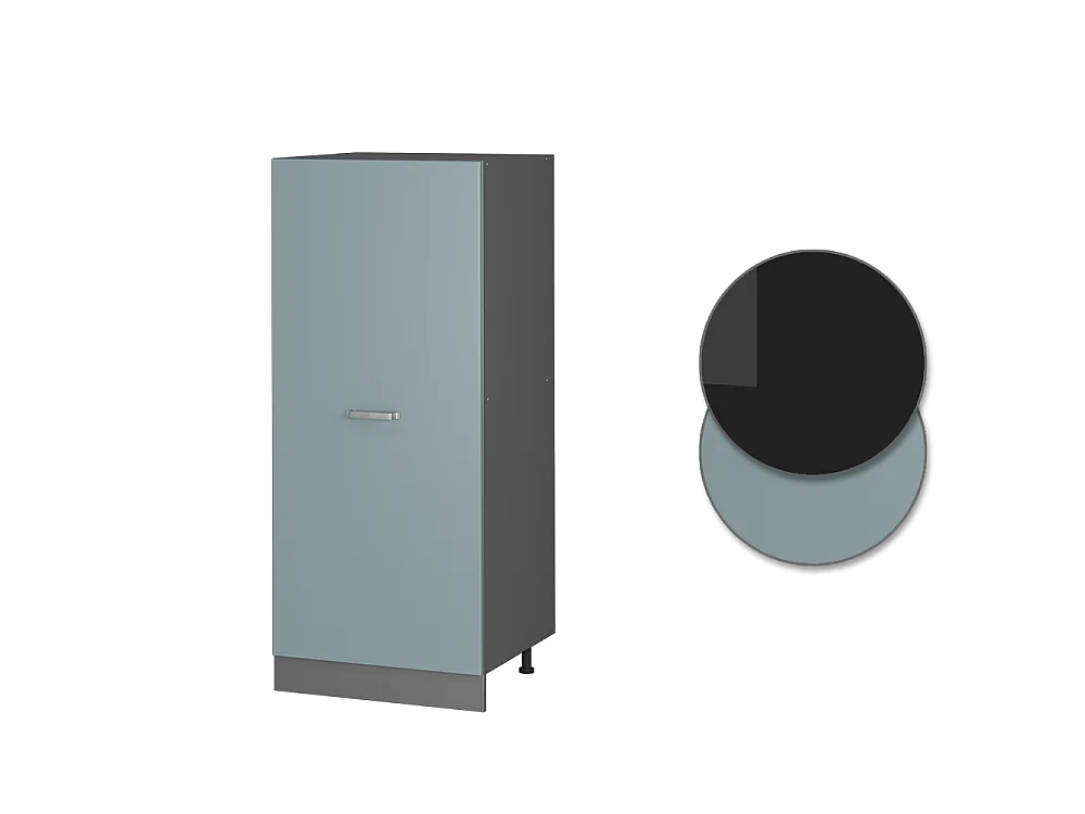 Tall cabinet blue-grey 60x57x143 r-line