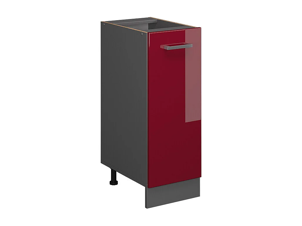 Meuble de cuisine rouge brillant 30x46x81.6 r-line