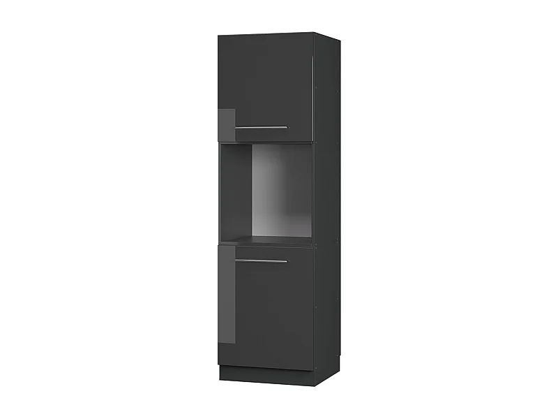 Meuble pour four anthracite haute brillance 60x58x206.8 fame-line