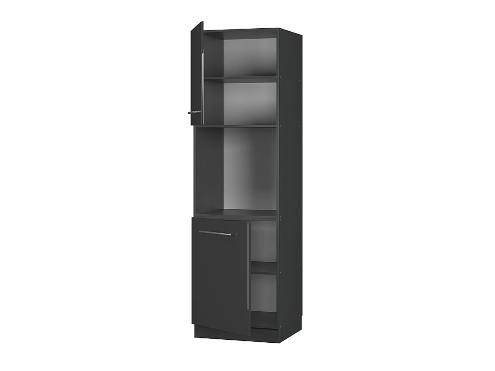Meuble pour four anthracite haute brillance 60x58x206.8 fame-line