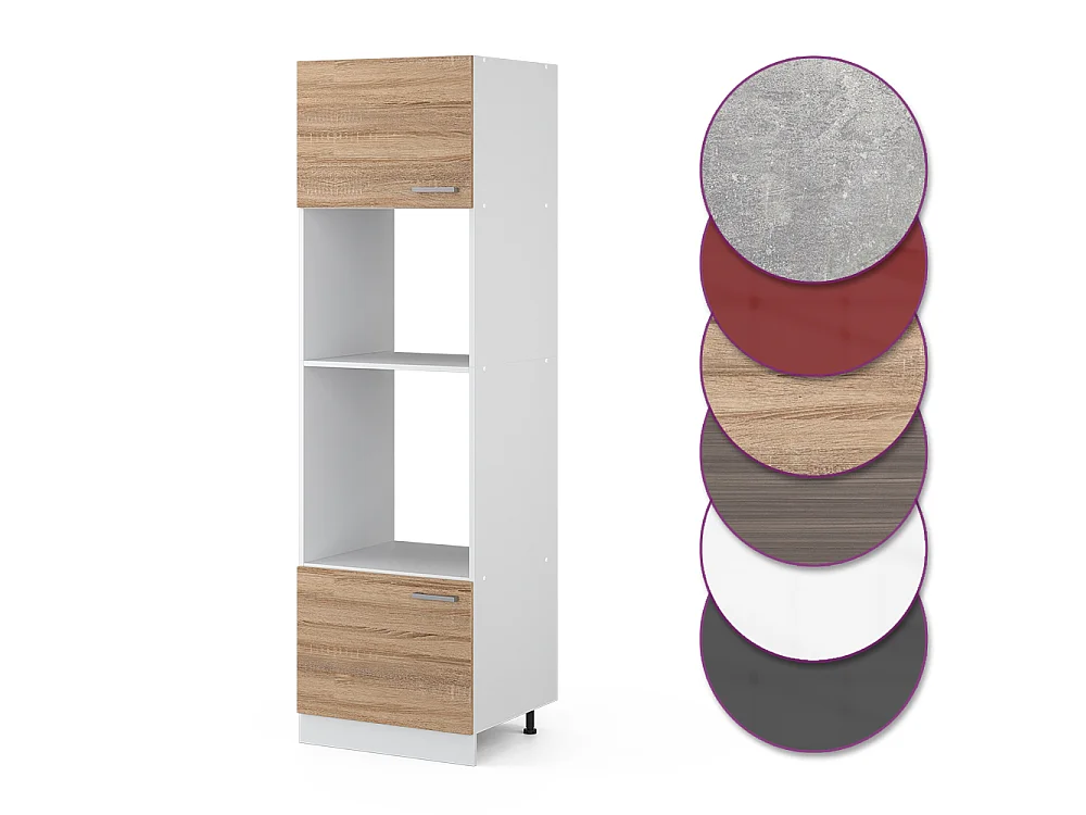 Armoire micro-ondes sonoma 60x57.2x206.8 r-line