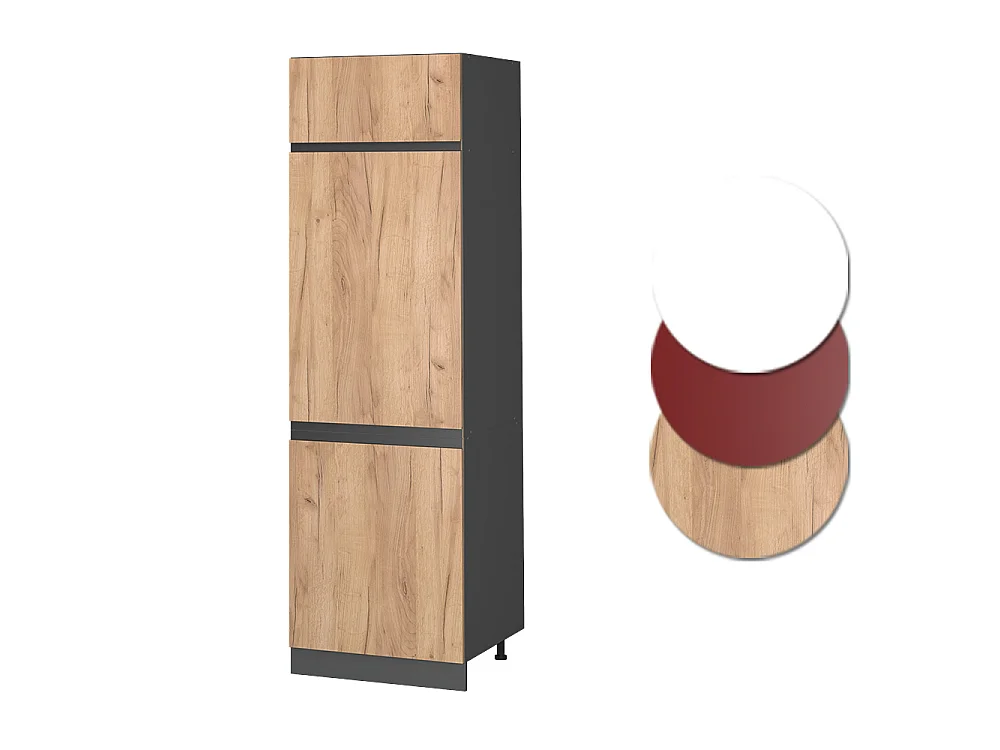 Armoire pour frigo chêne de force doré 60x57.2x206.8 r-line