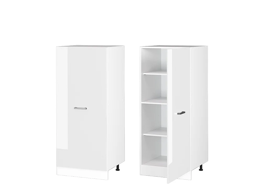 Tall cabinet white high gloss 60x57x143 r-line