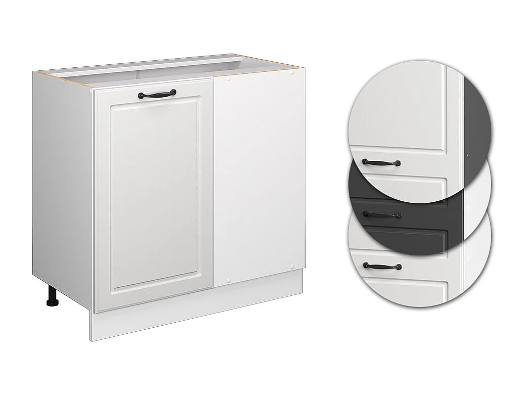 Armario de esquina blanco casa de campo 86x46x81.6 r-line