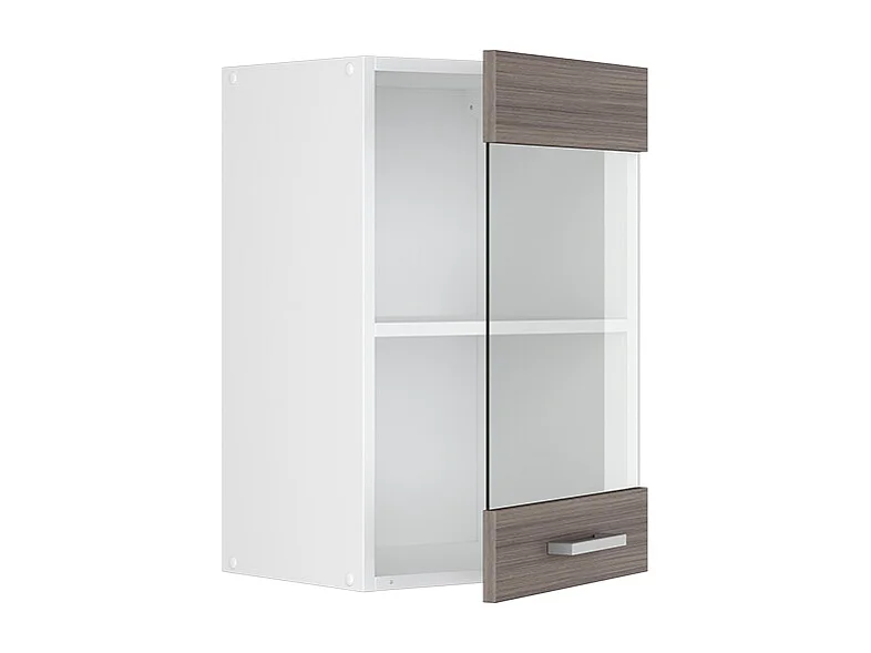 Armario de cocina con vidrio gris noble 40x31x60 r-line