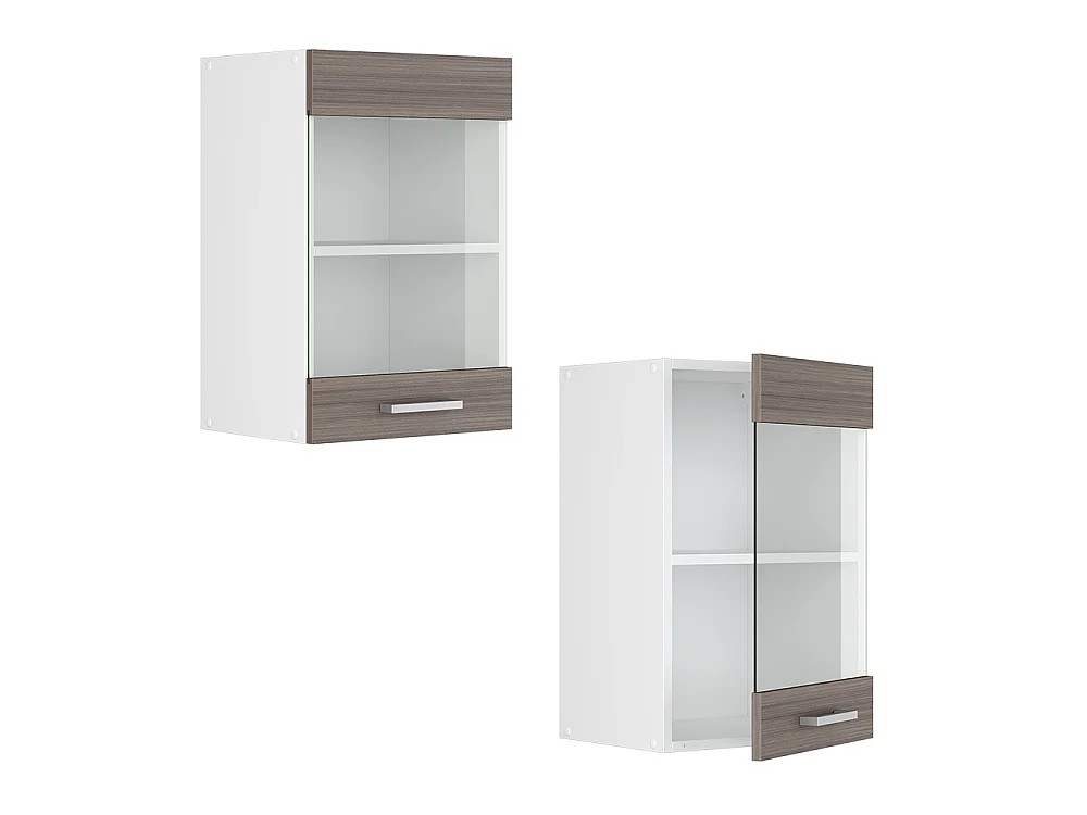Mobile da cucina in vetro grigio nobile 40x31x60 r-line