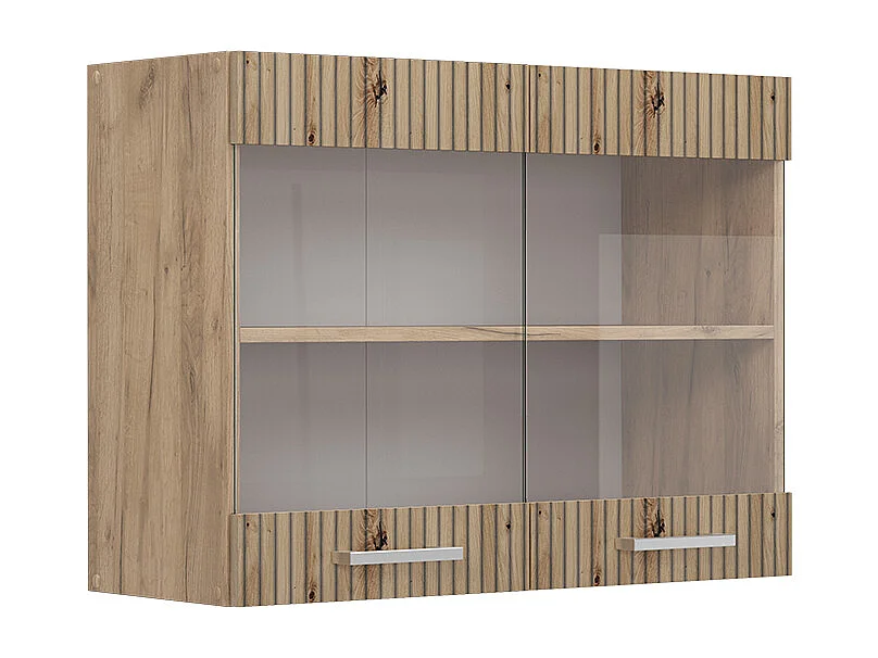 Armoire en verre chêne artisan 80x31x60 r-line