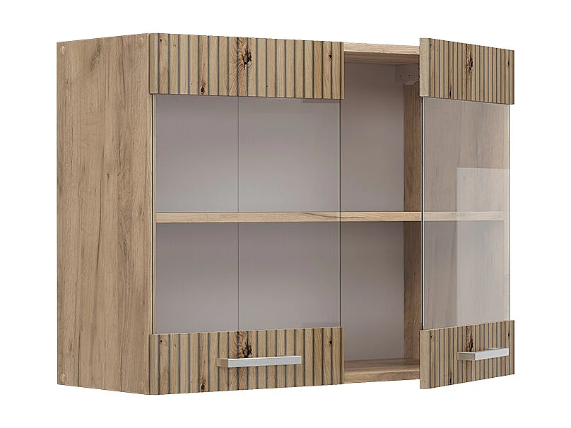 Armoire en verre chêne artisan 80x31x60 r-line
