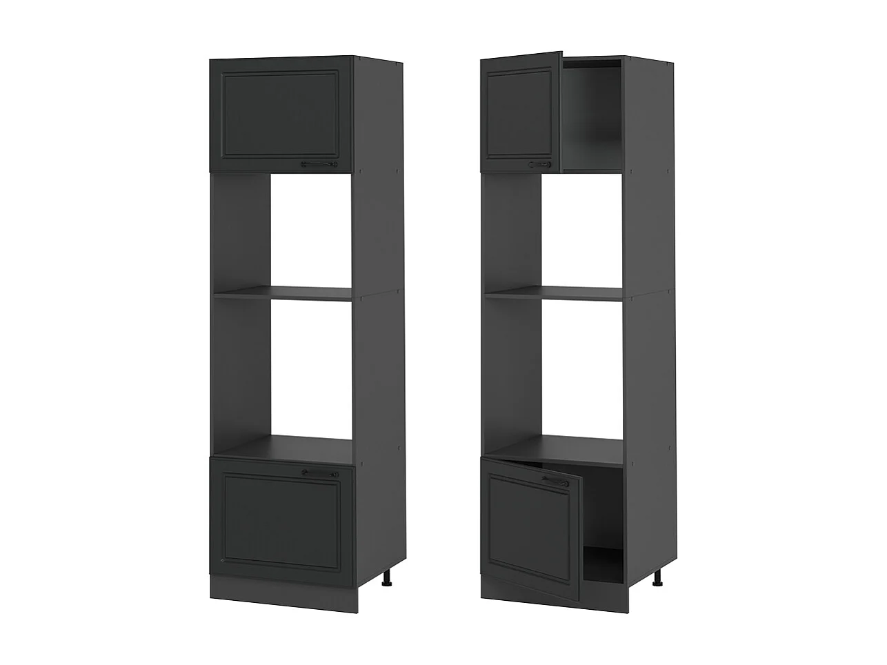 Szafka do mikrofalówki antracytowy domek wiejski 60x57.2x206.8 r-line