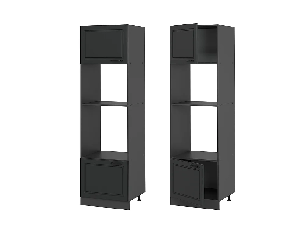 Armoire micro-ondes anthracite campagne 60x57.2x206.8 r-line