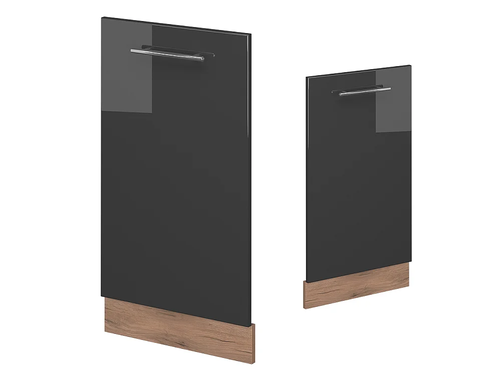 Dishwasher front panel anthracite high gloss 45x1.6x81.8 fame-line