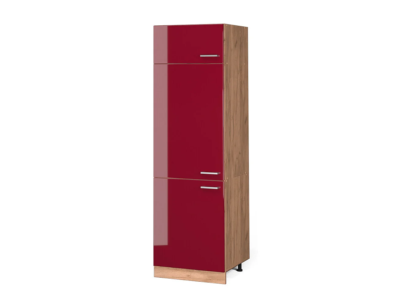 Armoire pour frigo rouge brillant 60x57.2x206.8 r-line