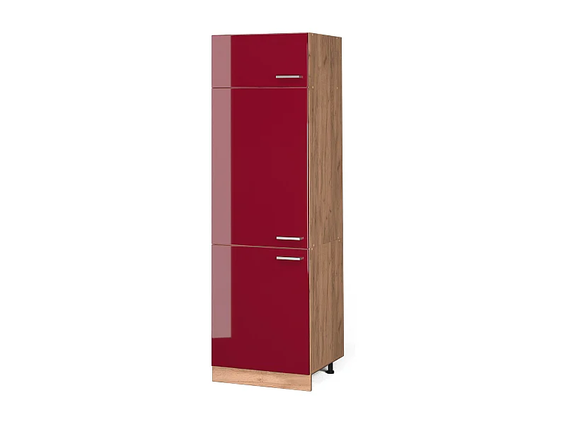 Armoire pour frigo rouge brillant 60x57.2x206.8 r-line