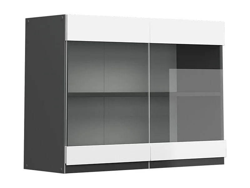 Armoire en verre blanc 80x31x60 r-line