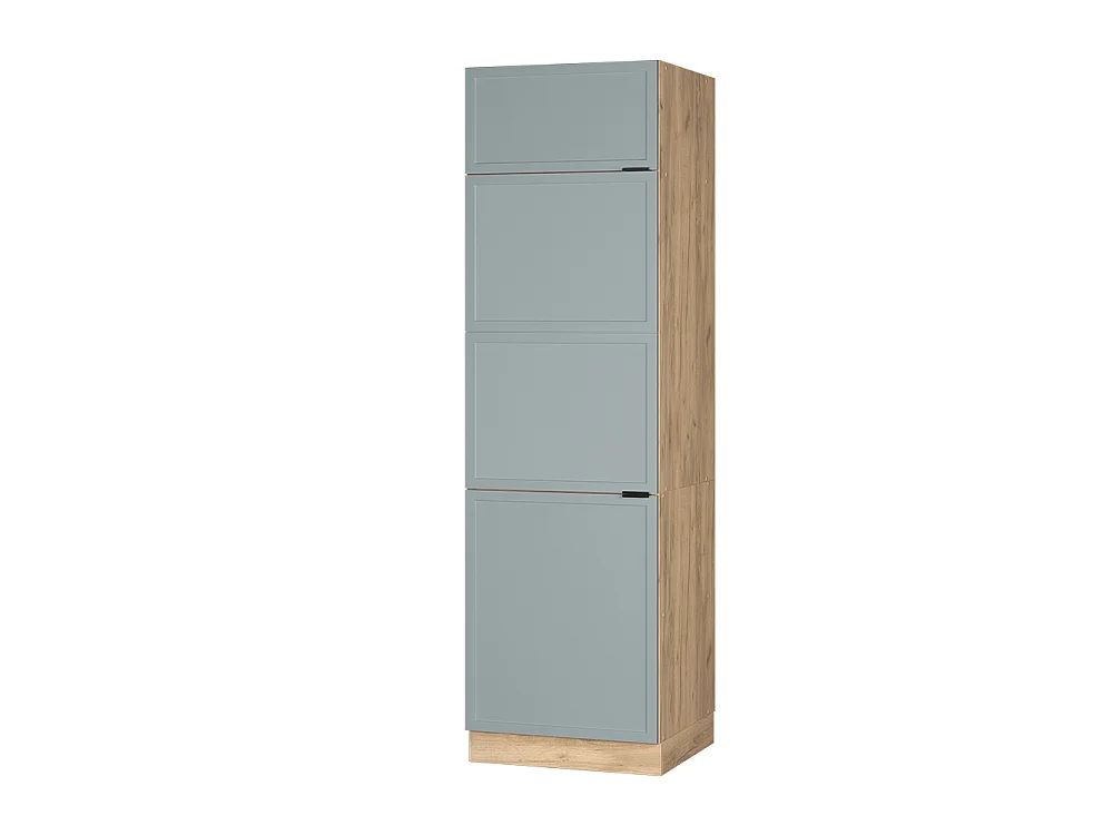 Armadio frigorifero blu-grigio chiaro 60x58.1x206.8 fame-line