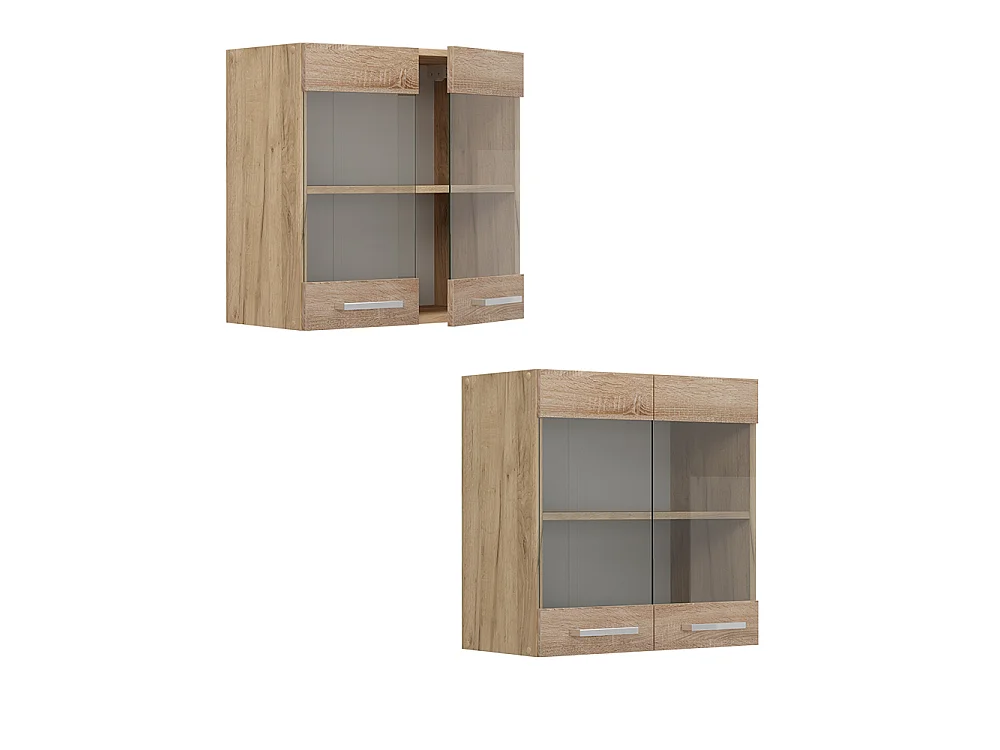 Glass kitchen cabinet sonoma 60x31x60 r-line
