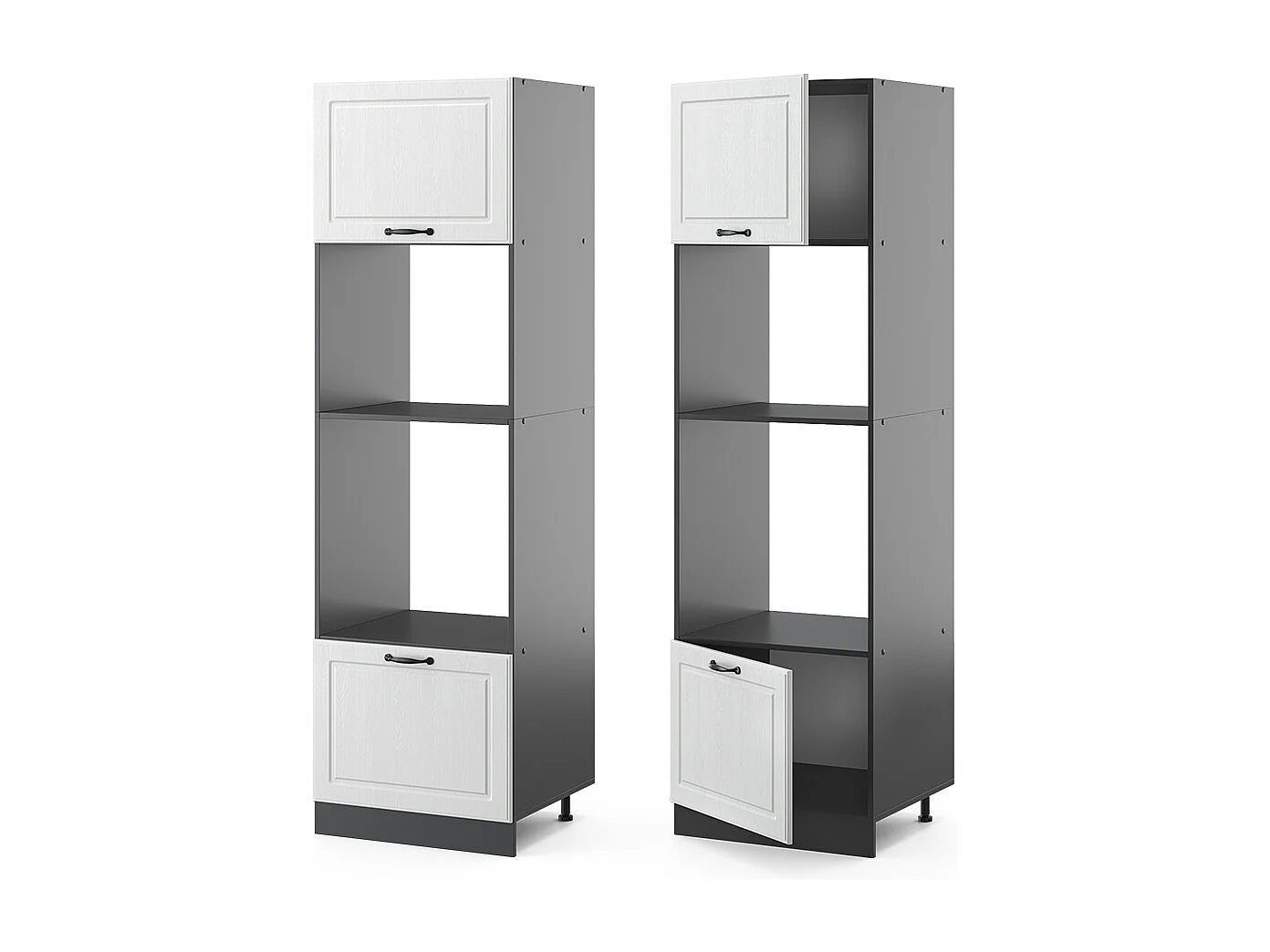 Armoire micro-ondes blanc campagne 60x57.2x206.8 r-line