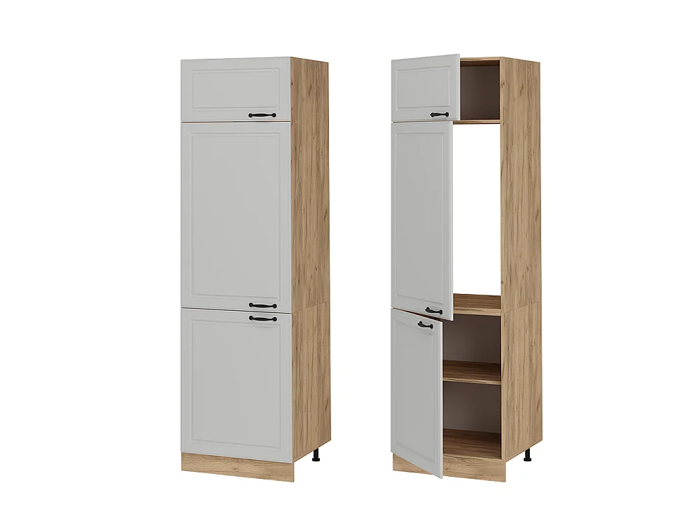 Armoire pour frigo blanc campagne 60x57.2x206.8 r-line