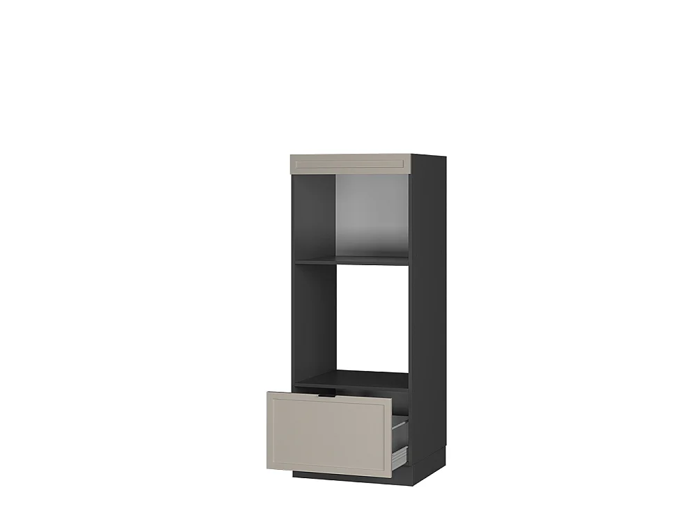 Armoire micro-ondes grisbeige 60x58.1x153.6 fame-line