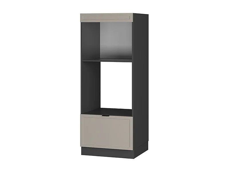 Armoire micro-ondes grisbeige 60x58.1x153.6 fame-line