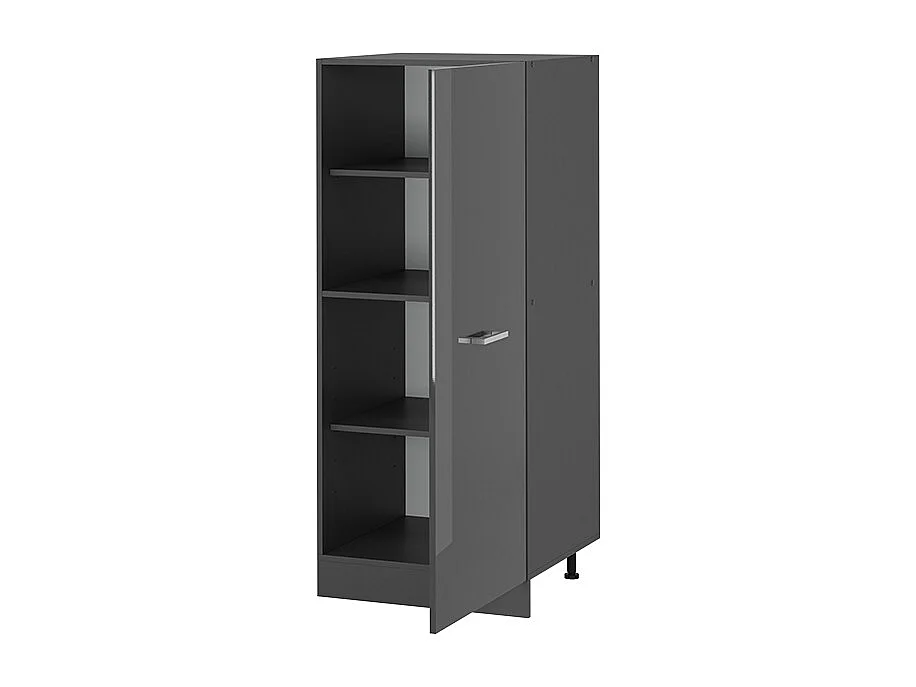 Armario para horno empotrado antracita alto brillo 60x57x143 r-line