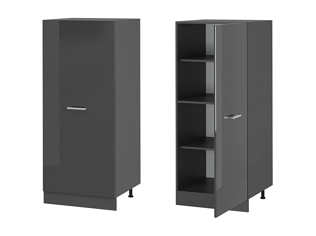 Meuble pour four anthracite haute brillance 60x57x143 r-line