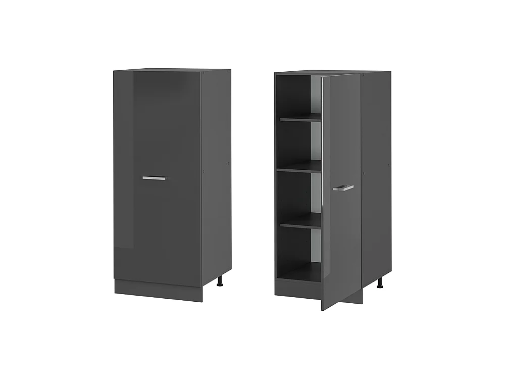 Armoire haute anthracite haute brillance 60x57x143 r-line