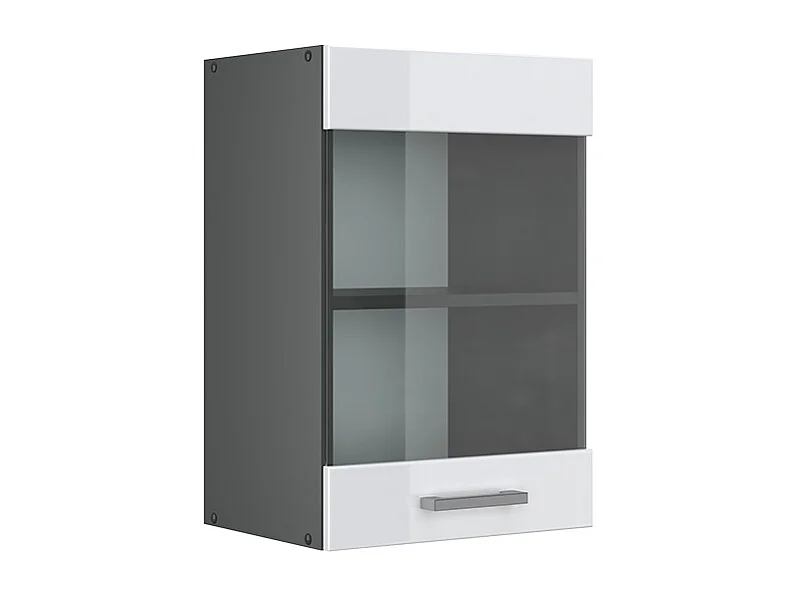 Armoire en verre blanc haute brillance 40x31x60 r-line