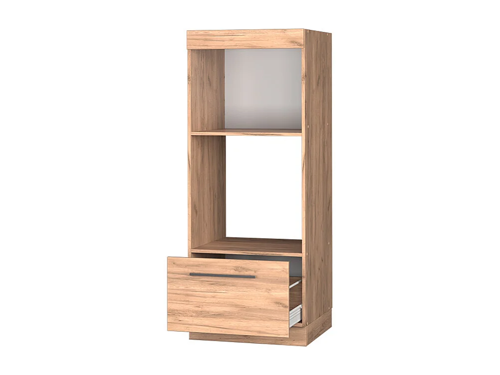 Armoire micro-ondes chêne de force doré 60x58.1x153.6 fame-line