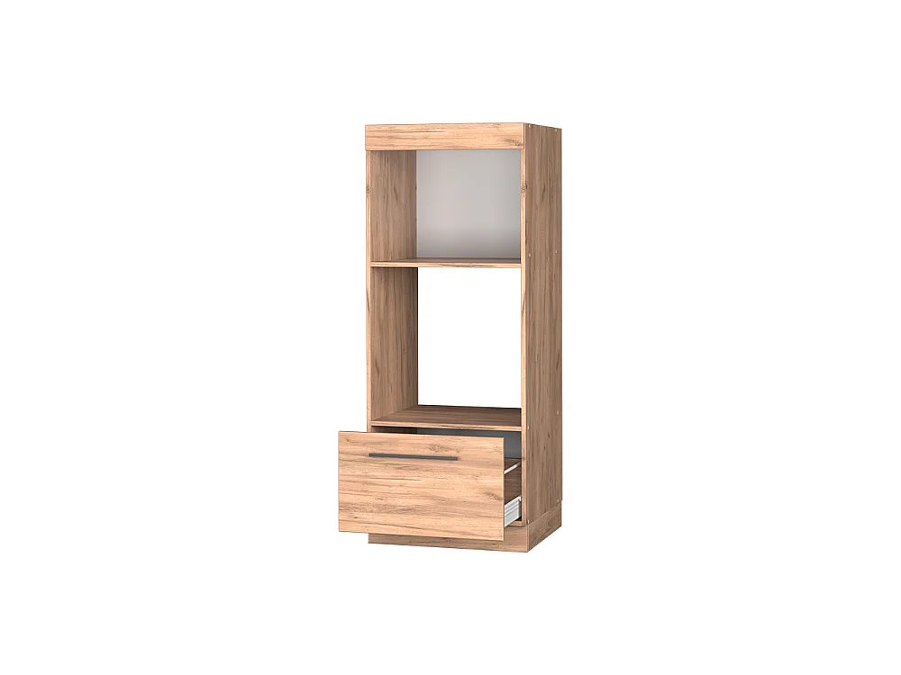 Microwave cabinet gold power oak 60x58.1x153.6 fame-line