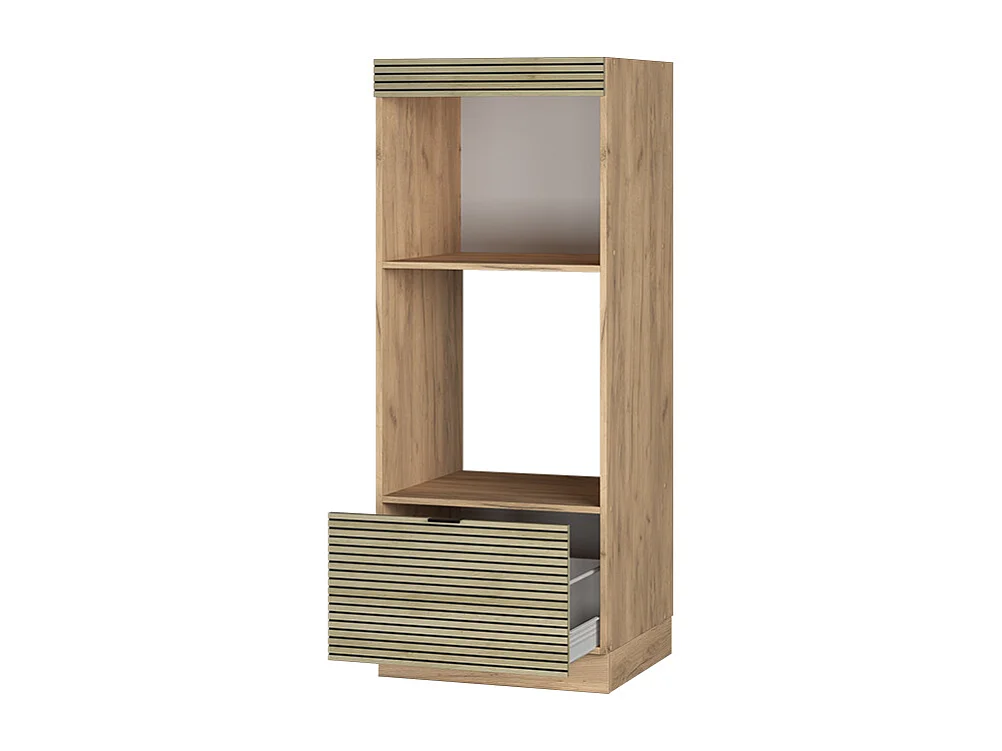 Armoire micro-ondes panneau en chêne 60x58.1x153.6 fame-line