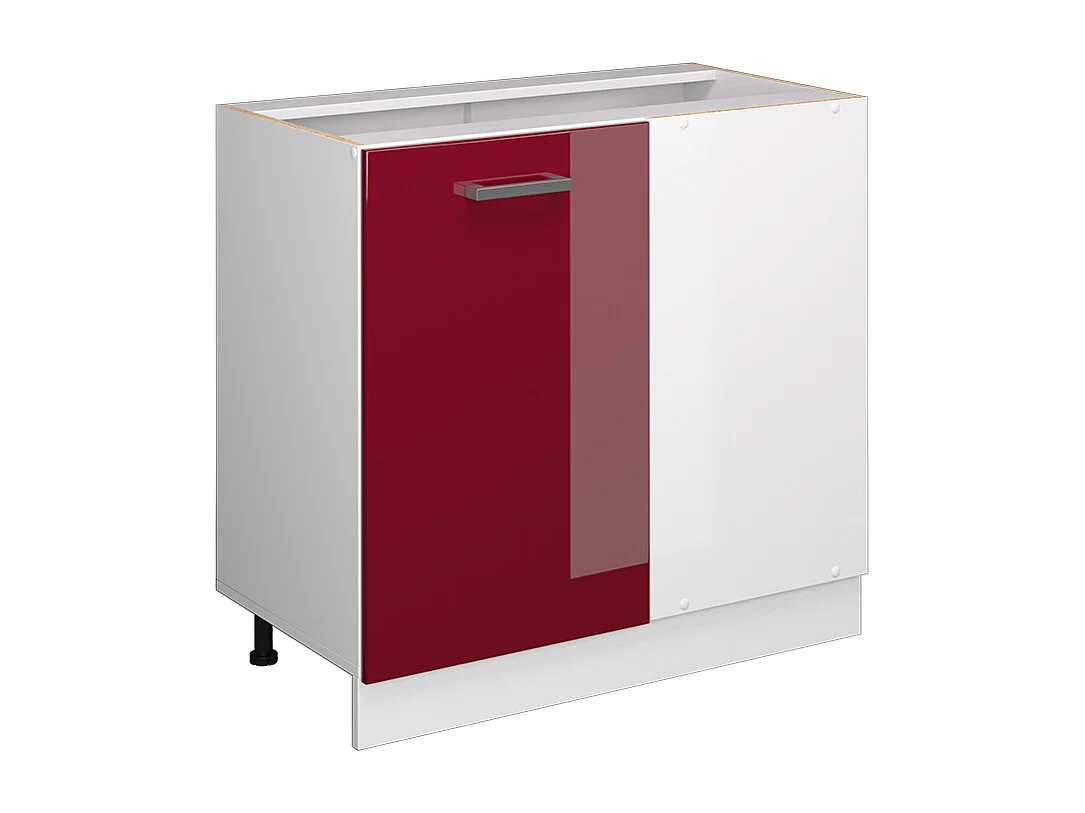 Meuble dangle rouge brillant 86x46x81.6 r-line