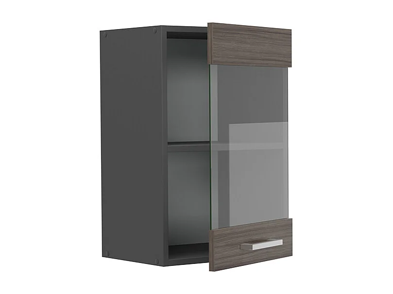 Armario de cocina con vidrio gris noble 40x31x60 r-line