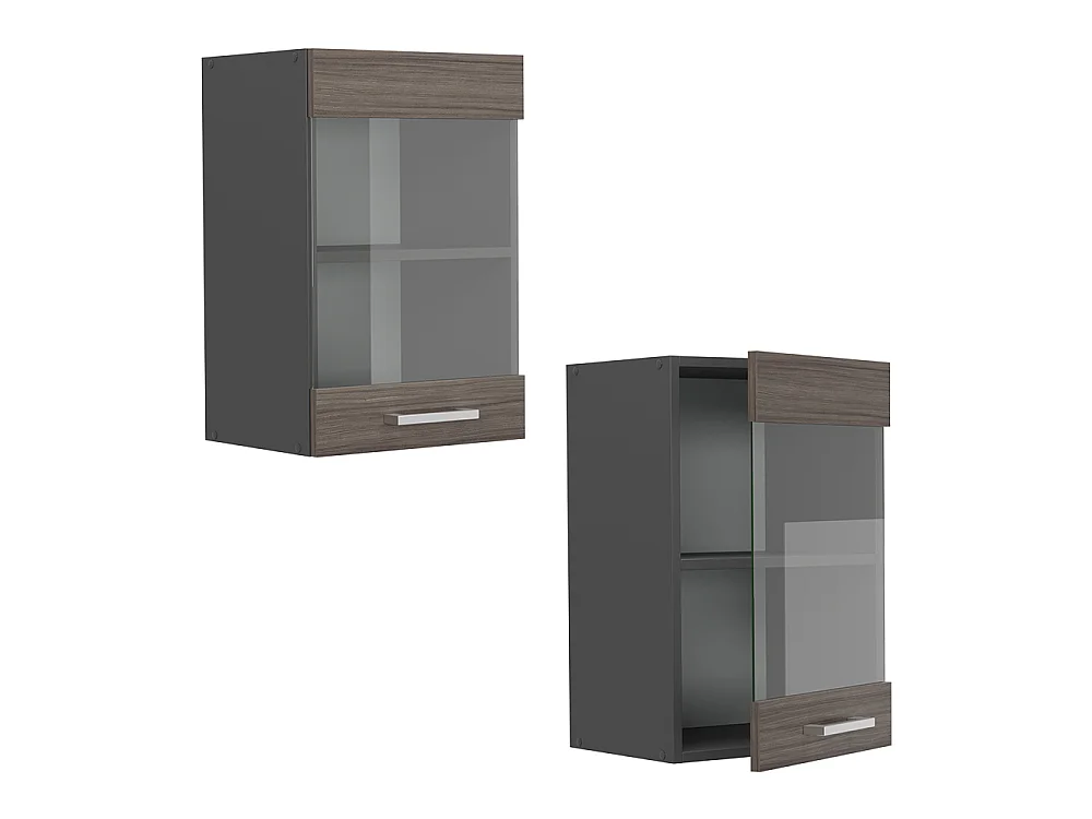 Armoire en verre gris noble 40x31x60 r-line