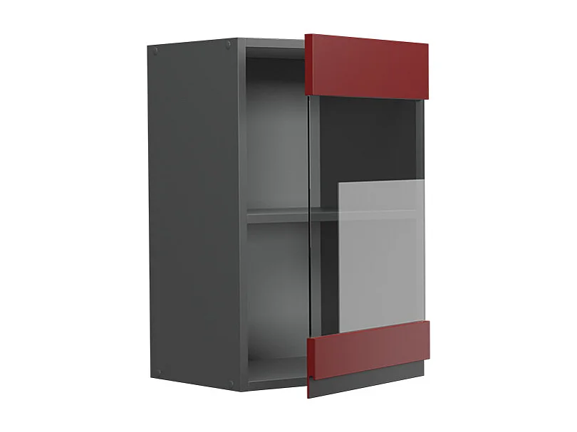 Armoire en verre rouge 40x31x60 r-line
