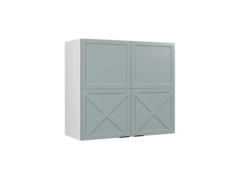 Köksglasskåp ljusblågrå 80x34.1x72 fame-line