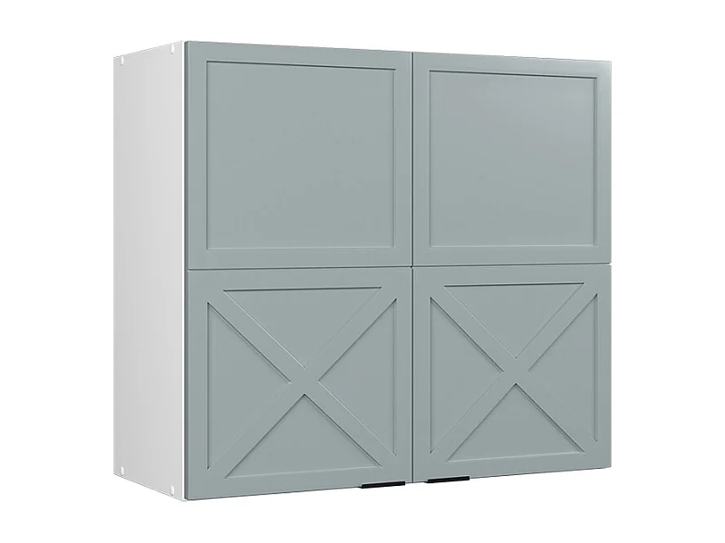 Armoire en verre bleu clair-gris 80x34.1x72 fame-line
