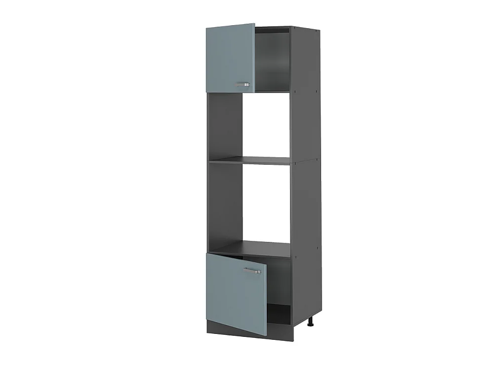 Magnetronkast blauw-grijs 60x57.2x206.8 r-line