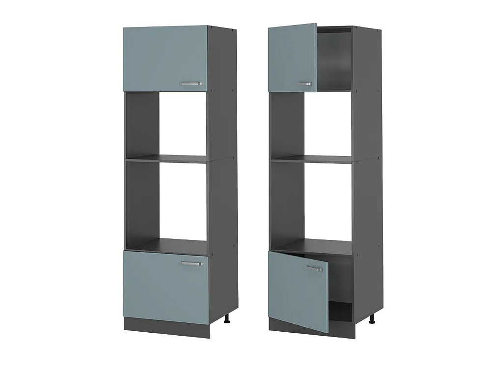 Magnetronkast blauw-grijs 60x57.2x206.8 r-line