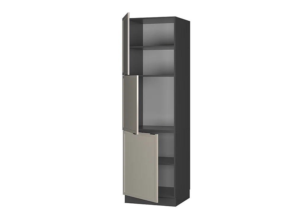 Armario para horno empotrado grisbeige 60x58x206.8 fame-line