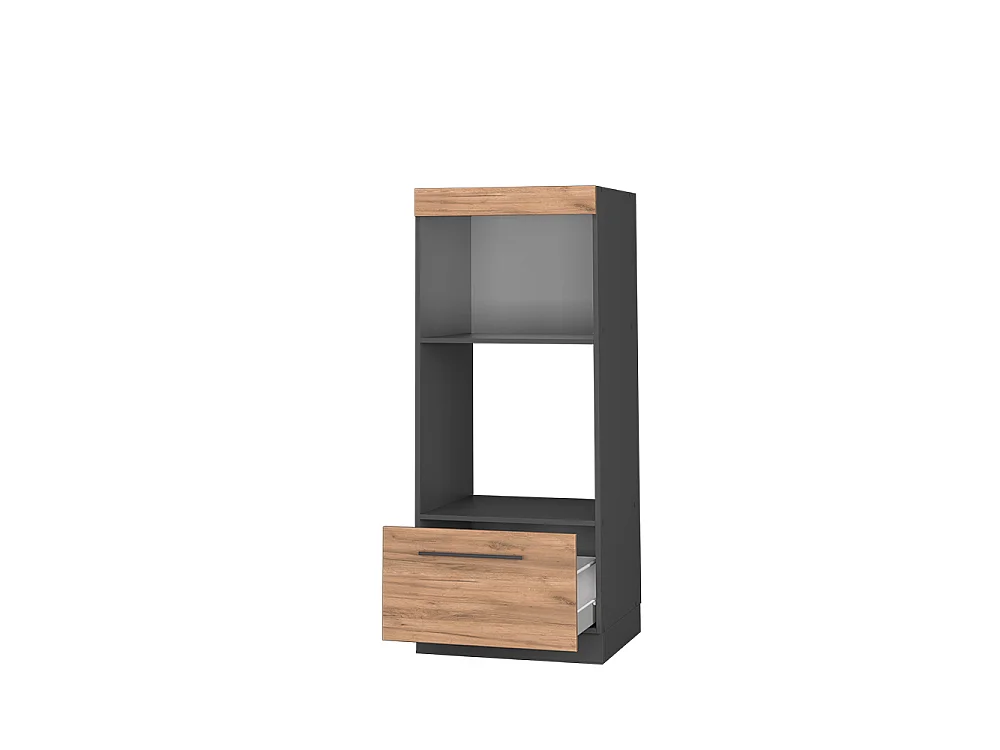 Armoire micro-ondes chêne de force doré 60x58.1x153.6 fame-line