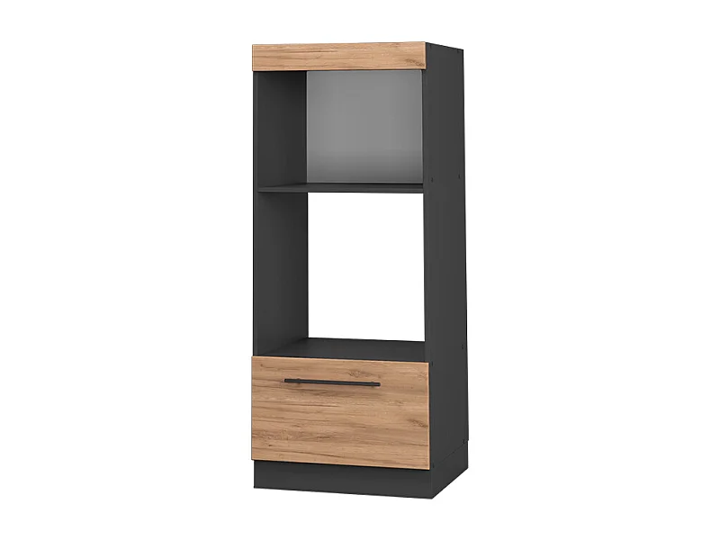 Armoire micro-ondes chêne de force doré 60x58.1x153.6 fame-line