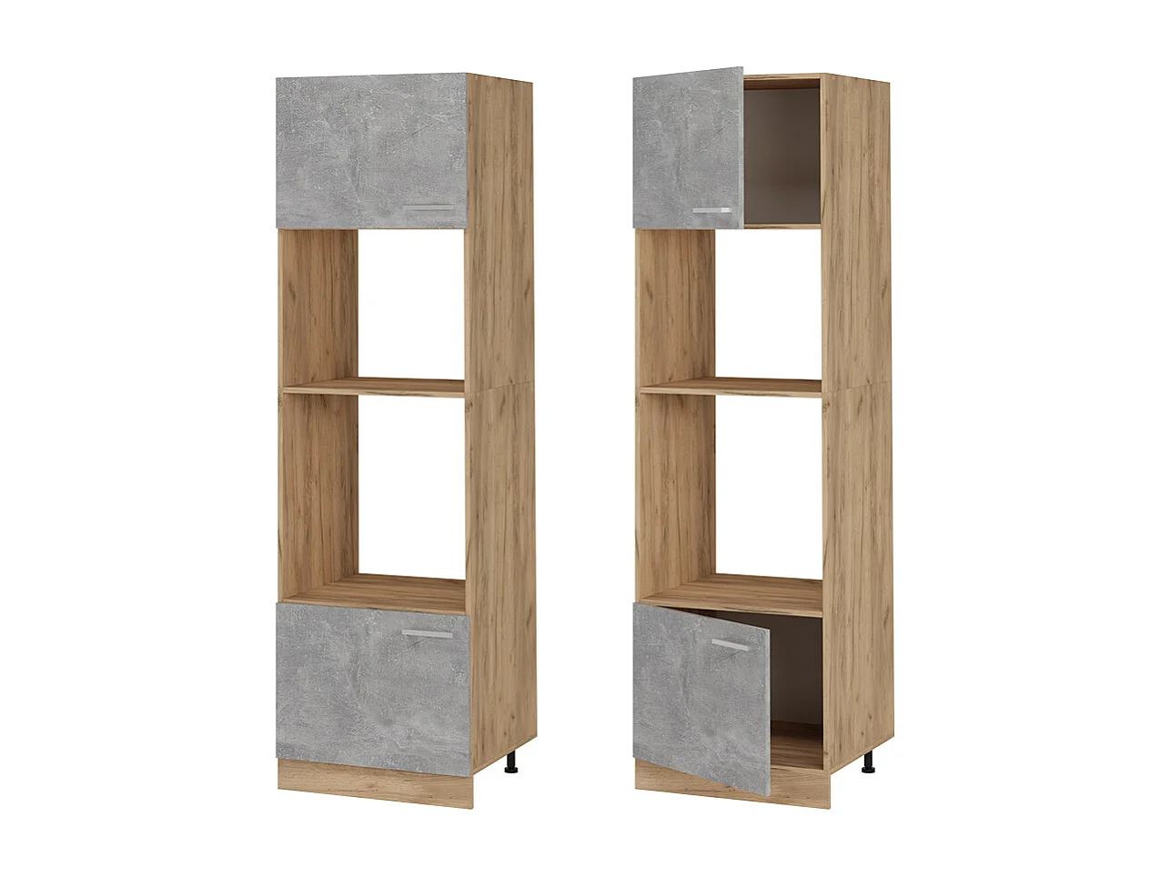 Szafka do mikrofalówki beton 60x57.2x206.8 r-line