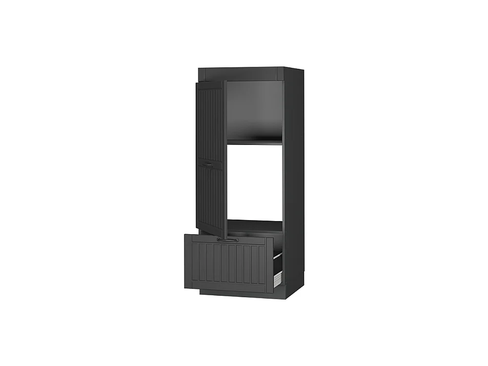 Mikrovågsskåp mörkgrå 60x58.1x153.6 fame-line