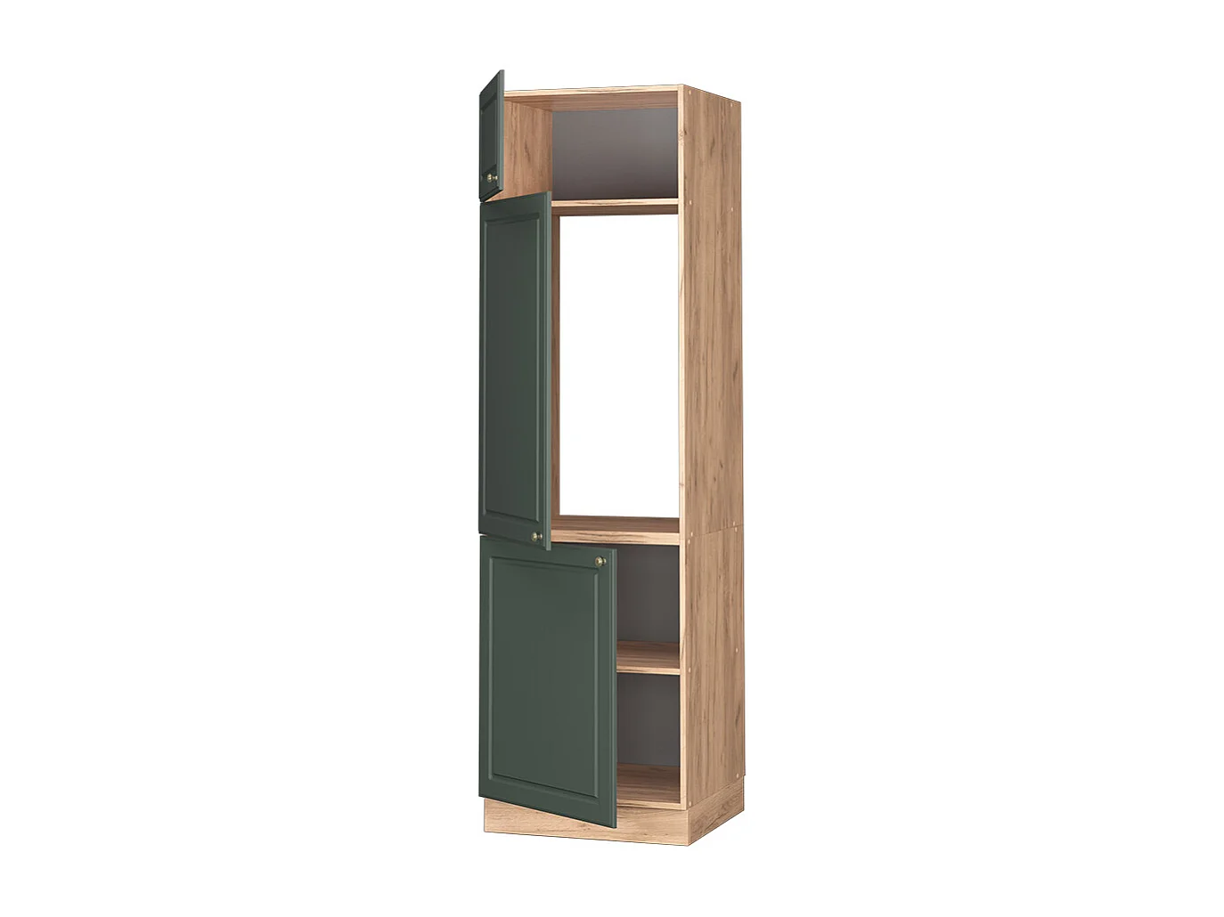 Armoire pour frigo vert or campagne 60x58.1x206.8 fame-line
