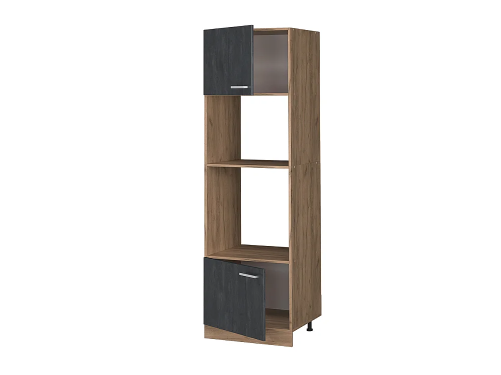 Armoire micro-ondes béton noir 60x57.2x206.8 r-line